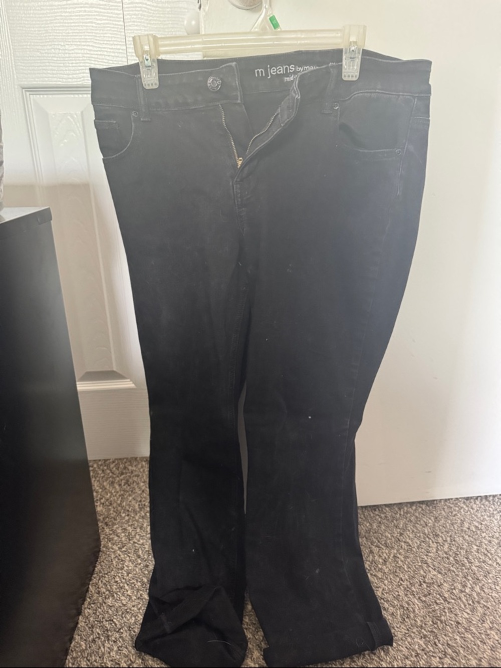 Women's Short Black Jeans